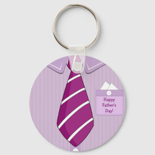 Happy Father's Day Shirt Tie Key Chain
