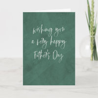 Happy Father's Day simple modern green