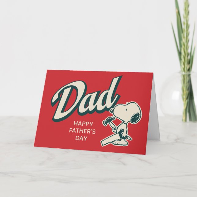 Happy Father's Day | Snoopy Handyman Card (Front)