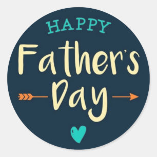 Happy Father's Day Special Classic Round Sticker