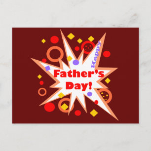 Happy Father's Day Splash Postcard