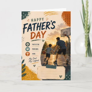 Happy Fathers Day Sports Card