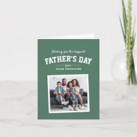 Happy Father's Day sporty one photo green