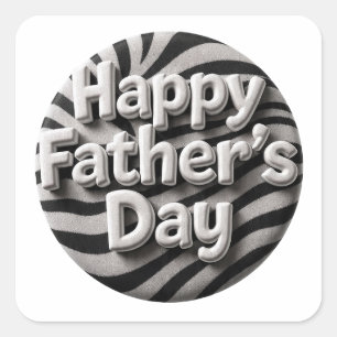 Happy father's day square sticker