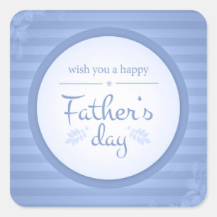 happy father's day square sticker