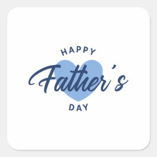 Happy Father's Day Square Sticker