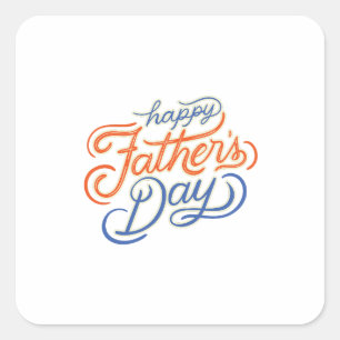 Happy Father's Day Square Sticker