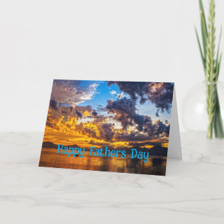 Happy Fathers Day Sunset Card