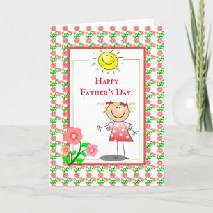 Happy Father's Day Sunshine Girl Card