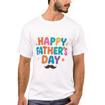 Happy Father's Day T-Shirt – Fun Colourful Letters