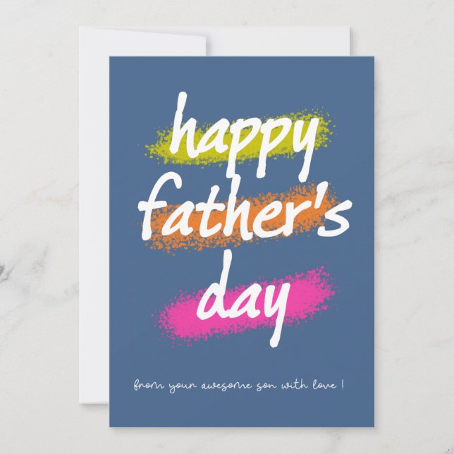 Happy Father's Day Thank You Card (Front)