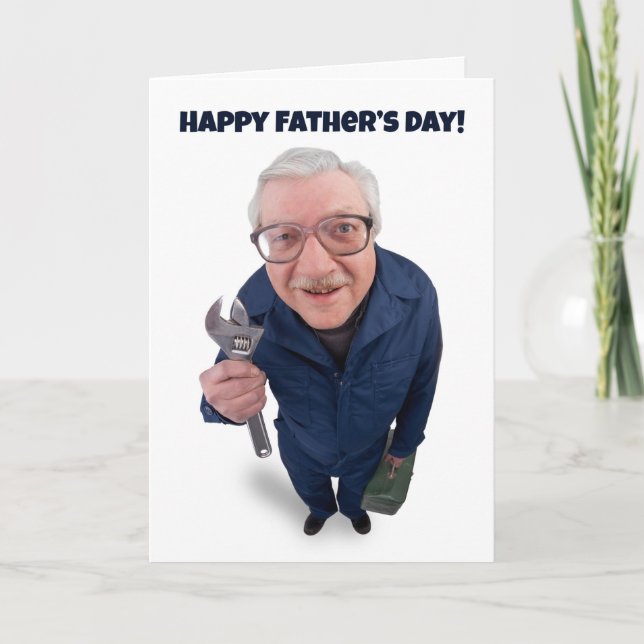 Happy Father's Day Thank You Handyman Humour Holiday Card (Front)