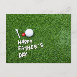 Happy Father's day to golfer Postcard