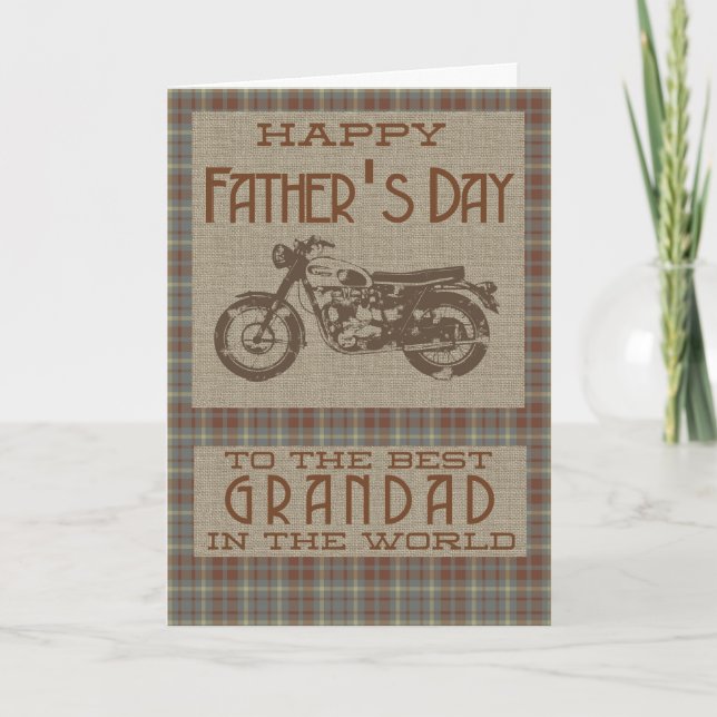 Happy Fathers Day to the Best Grandad in The World Card (Front)