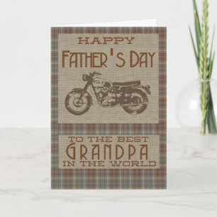 Happy Fathers Day to the Best Grandpa in The World Card