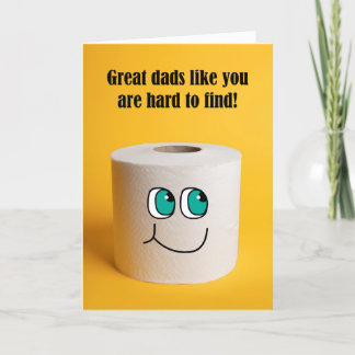 Happy Father's Day Toilet Paper Humor Holiday Card