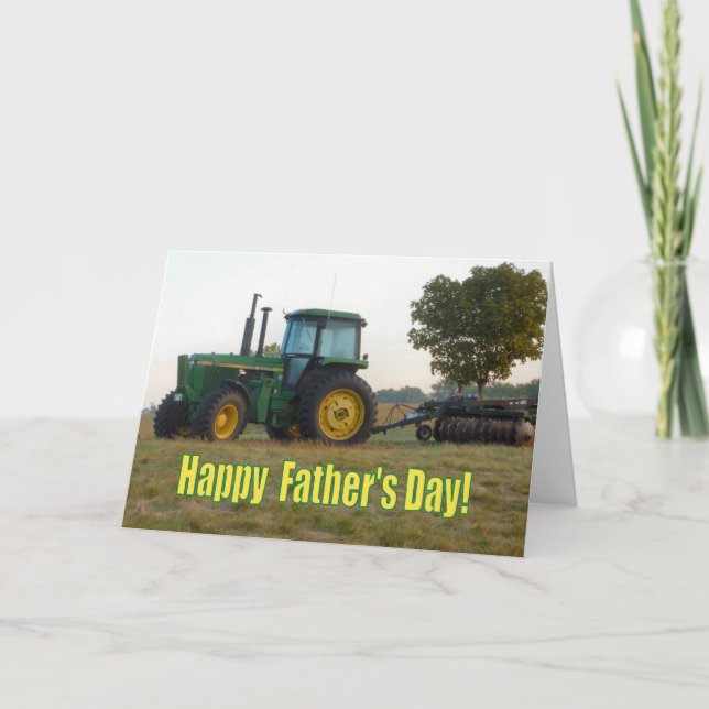Happy Father's Day Tractor Card (Front)