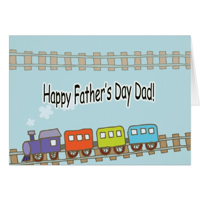 Happy Fathers Day Train (Front Horizontal)