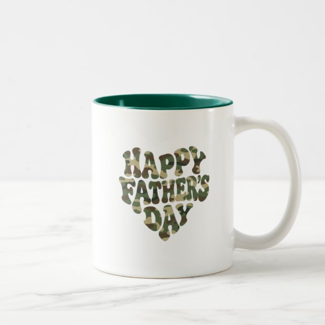 Happy Father's Day Two-Tone Coffee Mug (Right)