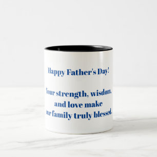 Happy Father's Day! Two-Tone Coffee Mug