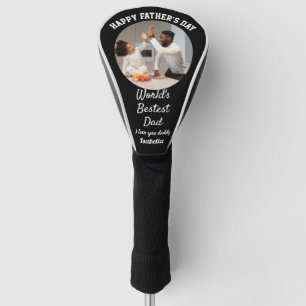 Happy Father's Day World's Best Dad Custom Photo Golf Head Cover