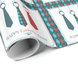 Happy Father's Day Wrapping Paper