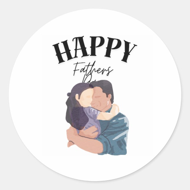 Happy Fathers days Labels  (Front)