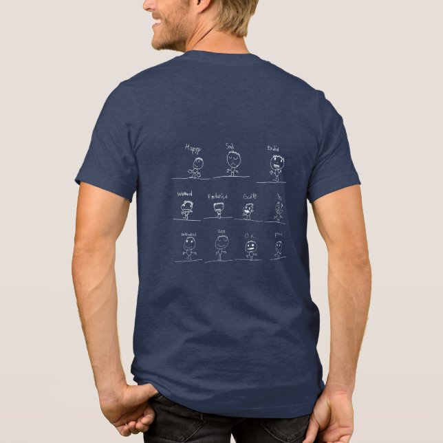 Happy Feelings Tee - Tri-Blend Adult (Back)