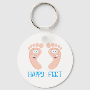 happy feet key ring
