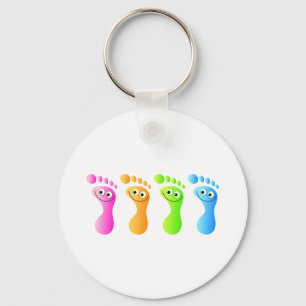 Happy Feet Key Ring