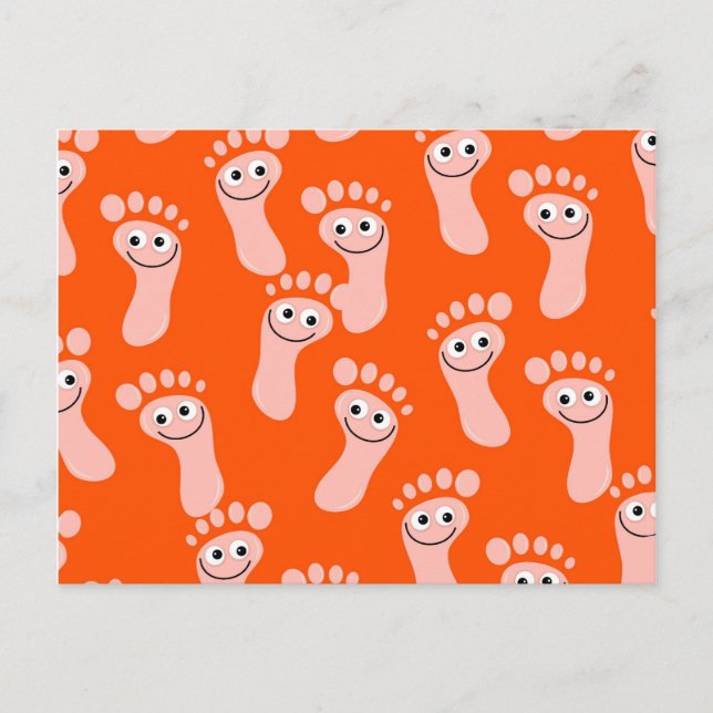 Happy Feet Wallpaper Postcard (Front)