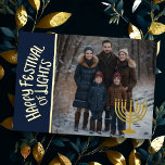 Happy Festival of Lights and Your Photo Menorah<br><div class="desc">Happy Festival of Lights and Your Photo Menorah</div>