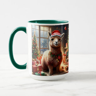 Happy Festive Alpaca Christmas, Mug
