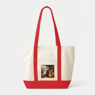 Happy Festive Alpaca Christmas,  Tote Bag