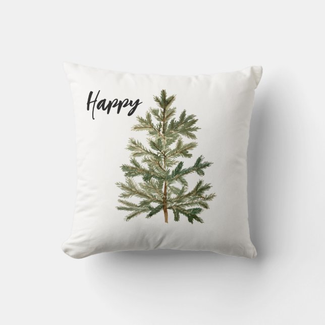 Happy Fir Tree Cushion (Front)
