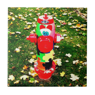 Happy Fire Hydrant Tile