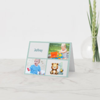 Happy First Bee-Day! Thank You Card