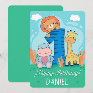 Happy First Birthday Holiday Card