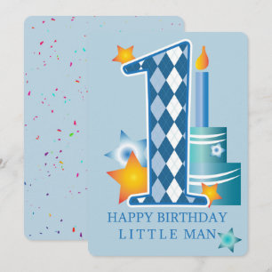 Happy First Birthday Holiday Card