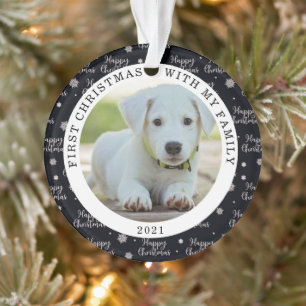 Happy First Christmas Your Photo Ornament