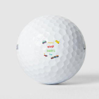 Happy First Daddy's Day Products Golf Balls