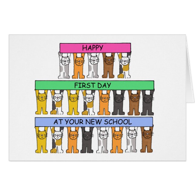 Happy First Day at Your New School (Front Horizontal)