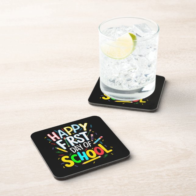 Happy First Day Back to School Coaster (Right Side)