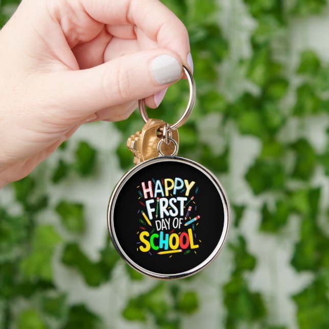 Happy First Day Back to School Key Ring (Hand)