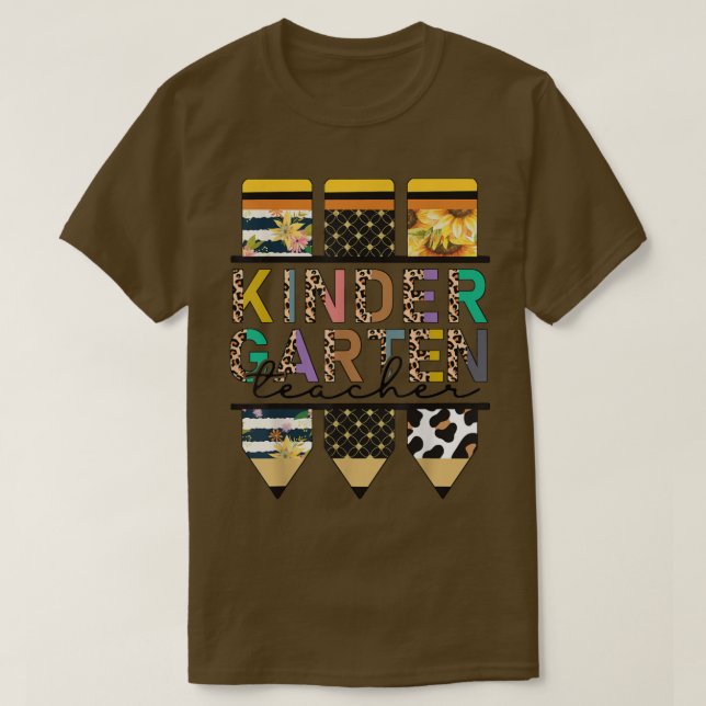 Happy First day, Leopard back to school kindergart T-Shirt (Design Front)