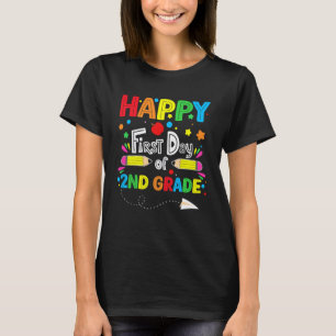 Happy First Day of 2nd Grade Teacher Kids Second G T-Shirt