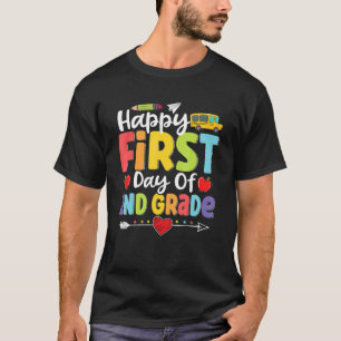 Happy First Day Of 2nd Grade Teacher Student Kid T-Shirt
