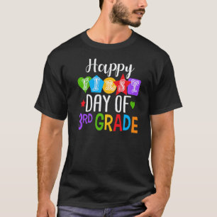 Happy First Day Of 3rd Grade Student Teacher Back T-Shirt