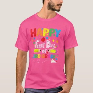 Happy First Day of 3rd Grade Teacher Student Back T-Shirt