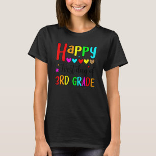 Happy First Day Of 3rd Grade Teachers Kids Boys Gi T-Shirt